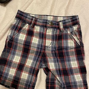 Toddler boy’s plaid shorts